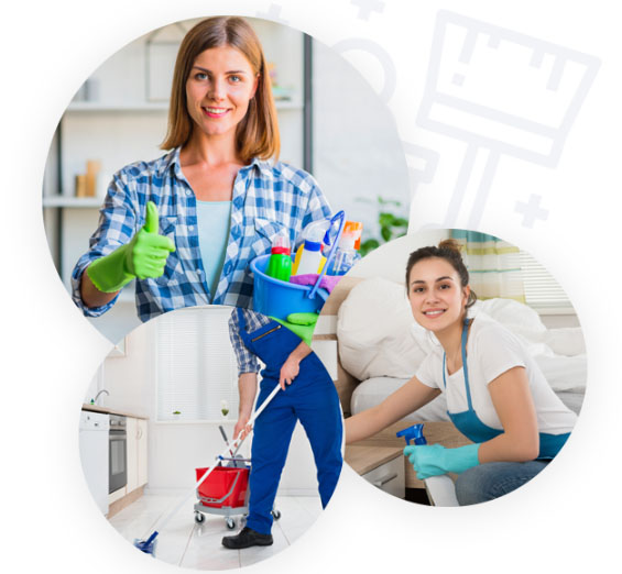 A One Bond Cleaning cleaners at work in Brisbane