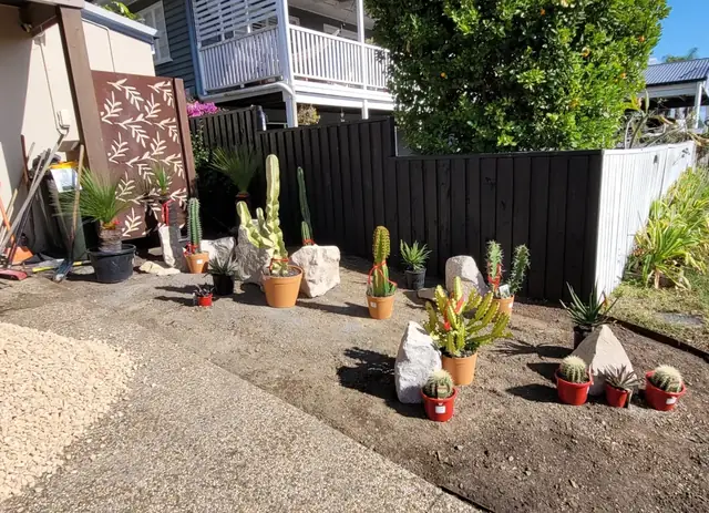 Recent lawn and garden work by Aaron's Mowing in Brisbane