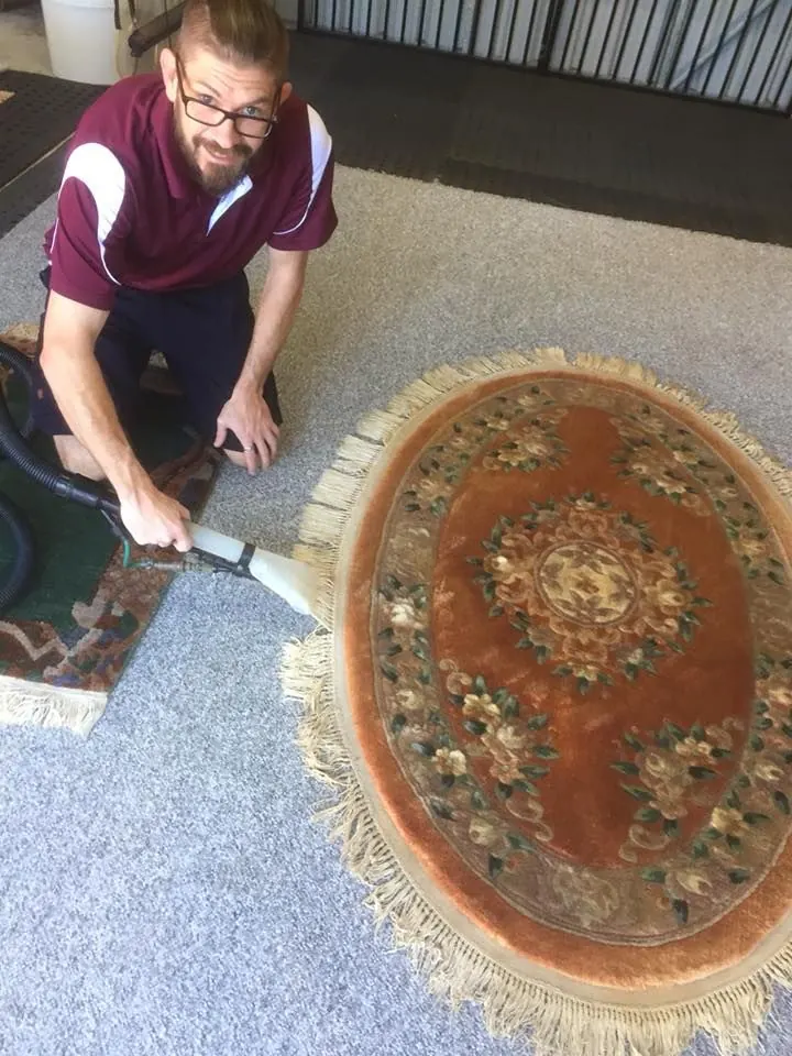 ABBsolve cleaning an ornate oriental rug