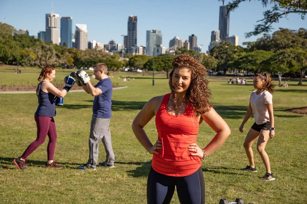 Britt Frino personal training session Brisbane