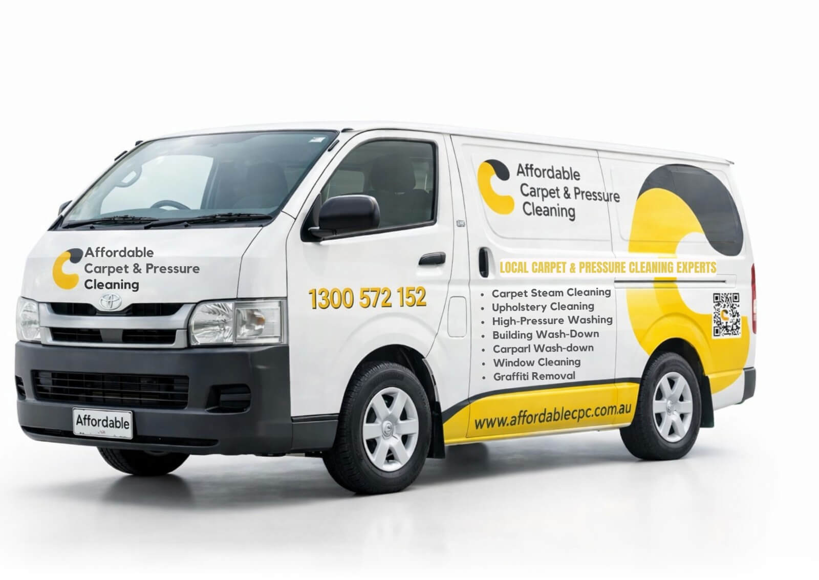 Affordable Carpet & Pressure Cleaning branded service van