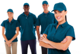 Arozon Services team and exterior cleaning equipment