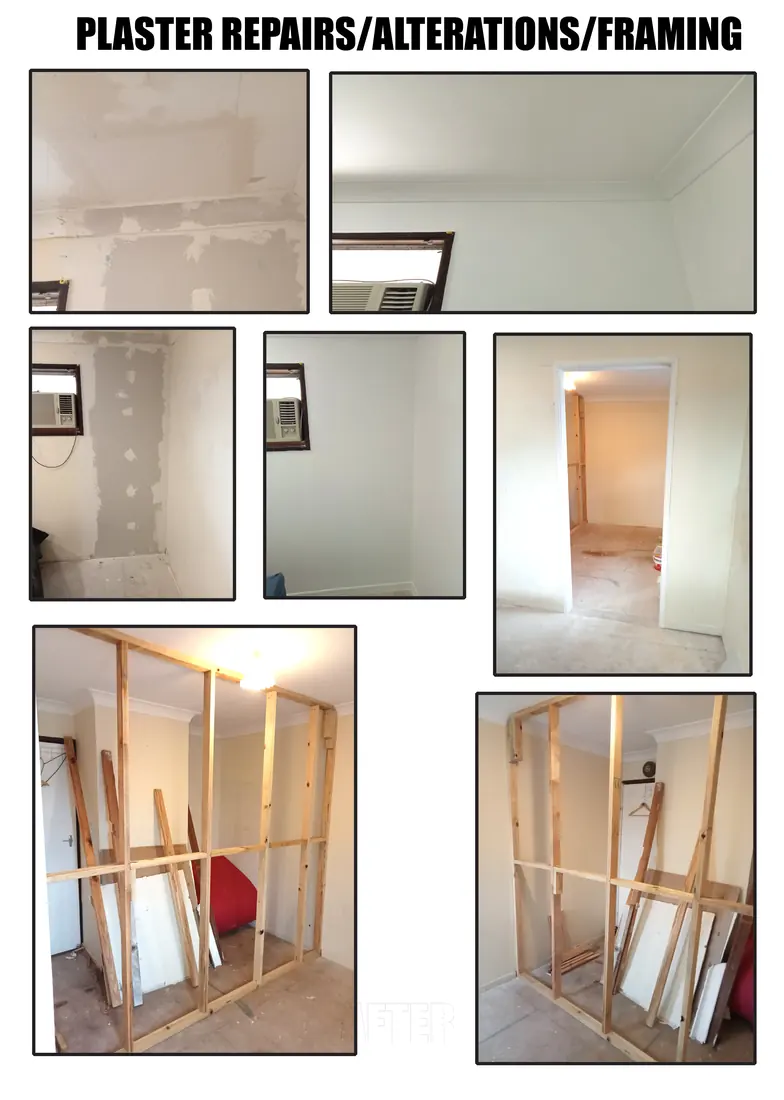 Artisan Home Maintenance project photo - PLASTER%20REPAIRS%20 %20FRAMING