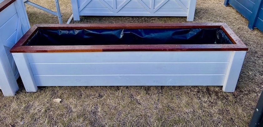 Patio Planter Box with plastic liner