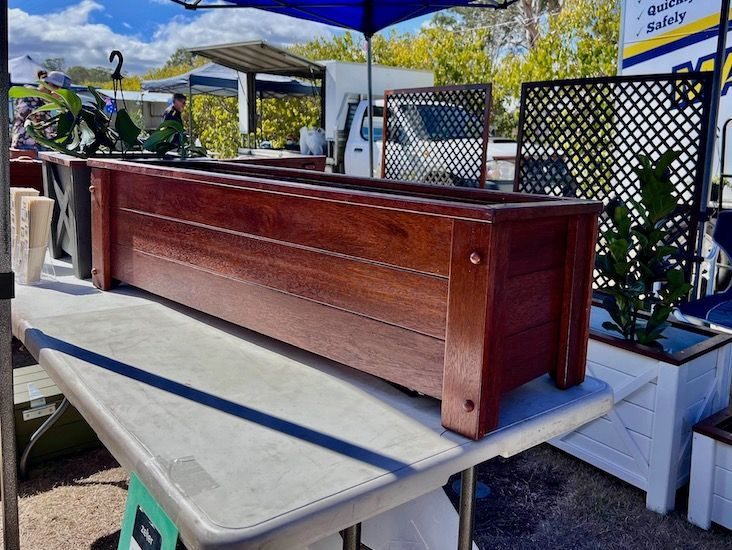 Merbau Patio Planter Box view 2