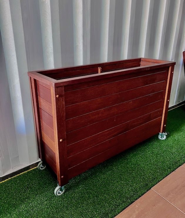 Merbau Planter Divider view 2
