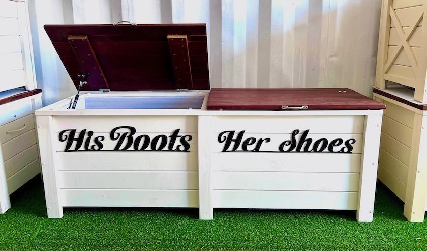 His Boots & Her Shoes Storage Box view 2