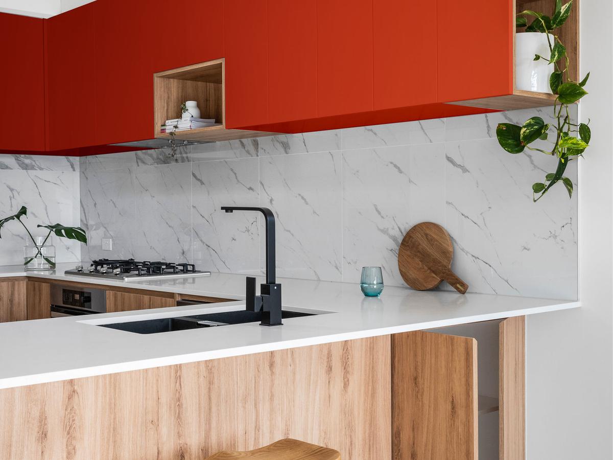 B Complete Tiling workmanship — tiled kitchen splashback in Brisbane