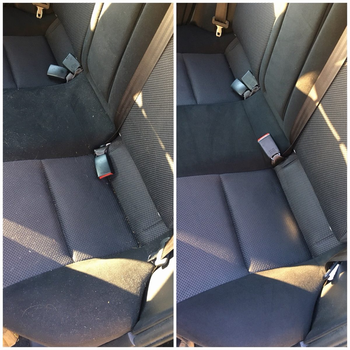 Leather Cleaning & Conditioning before and after results on the Gold Coast