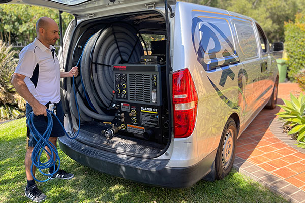 BFS Carpet Cleaning service vehicle on the Sunshine Coast