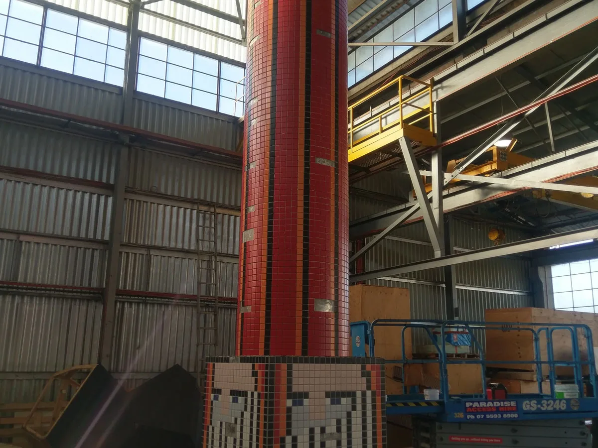 Commercial tiled column project