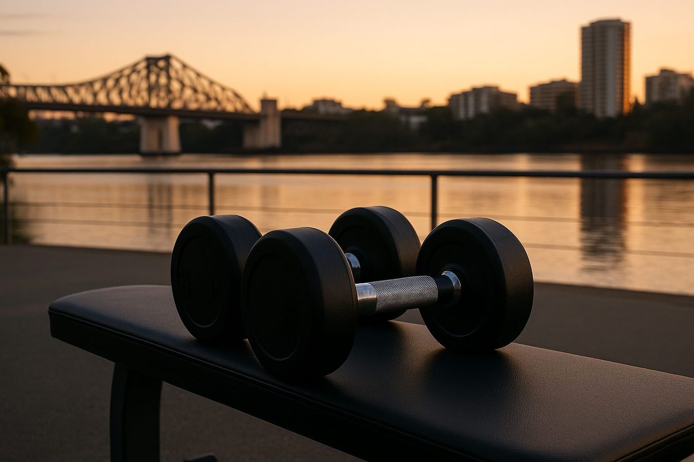 Bench dumbbell training
