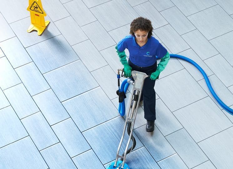 Clean Touch Australia team cleaning an office