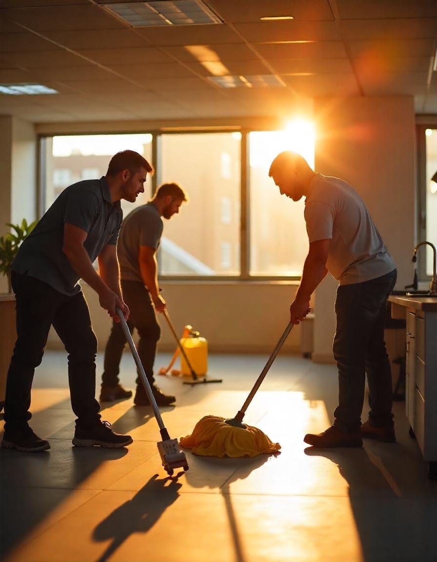 Cleaning Captains team delivering a thorough clean