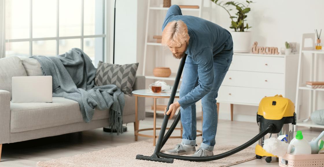 Cleaning Captains professional cleaner at work in a Brisbane home