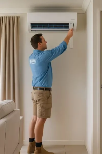 Air conditioning installed by Comma Electrical in Brisbane
