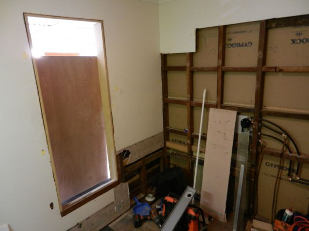 1- bathroom before, The Gap