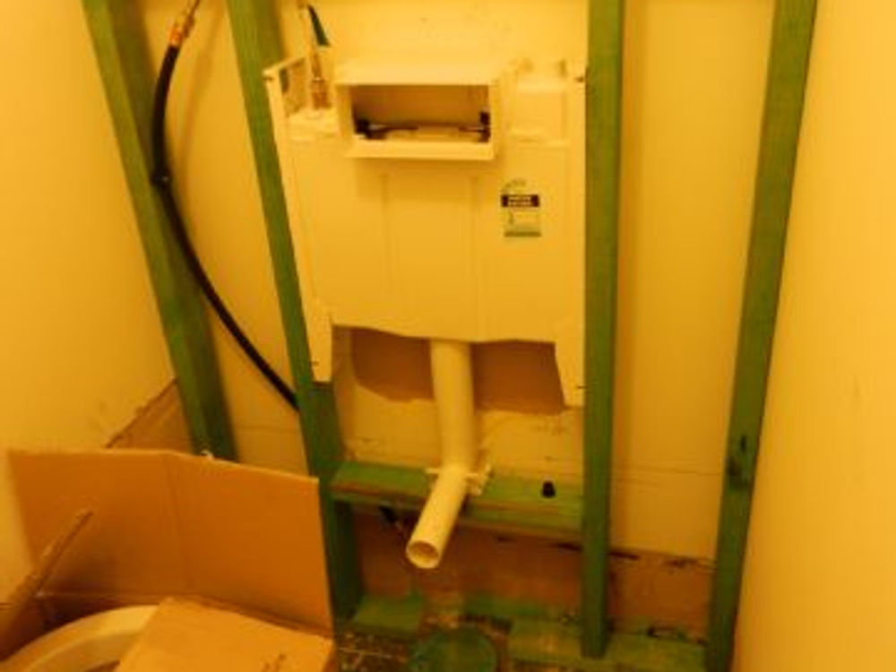 2- installing cistern & toilet