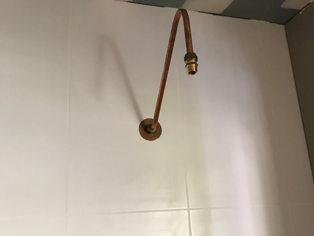 1- installation unusual shower head