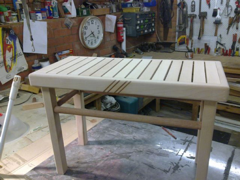bench in beach