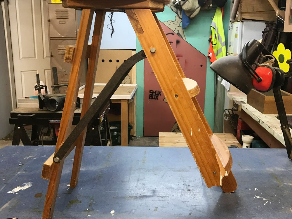 restoring antique stool