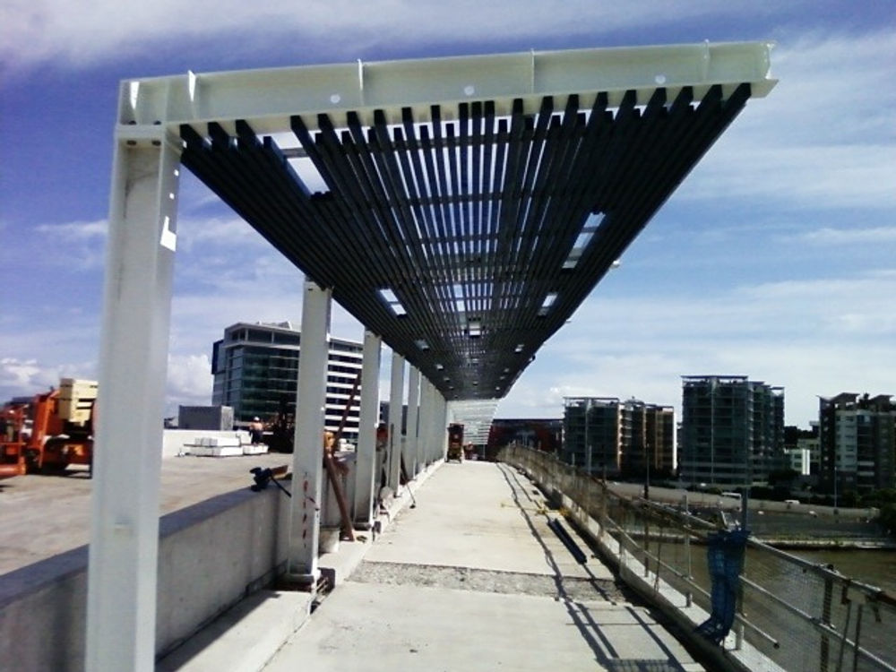 ween Bridge walkway ceiling