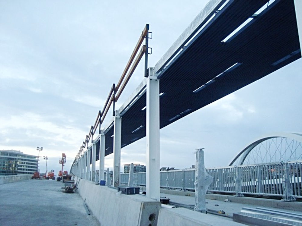 ween Bridge walkway ceiling