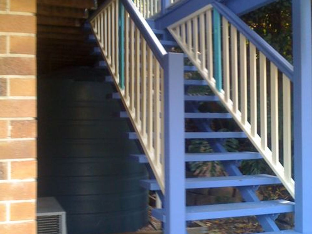 stairs & balustrades added, The Gap