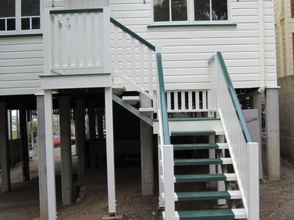 new stairs & balustrade, Bardon