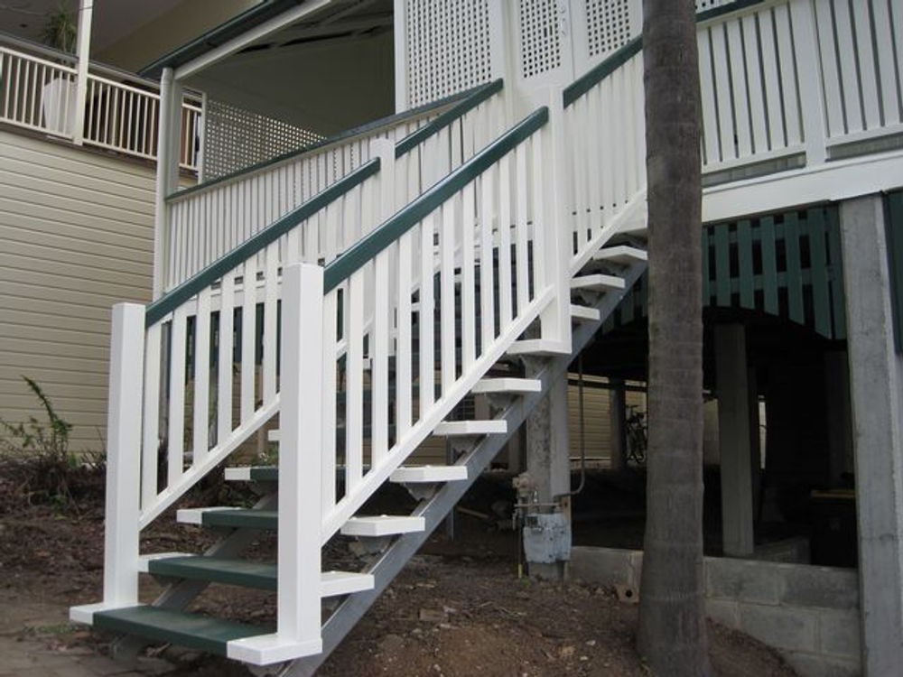 external stairs & balustrade, Bardon