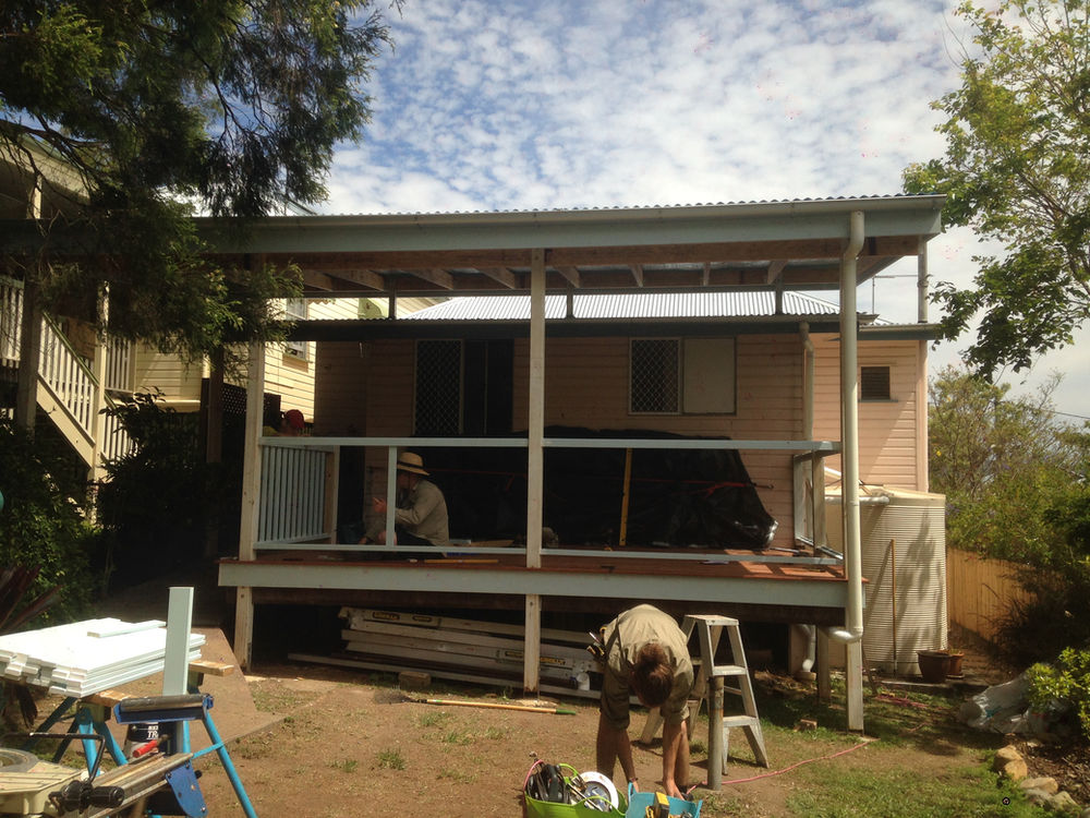 construction of new deck, Keperra