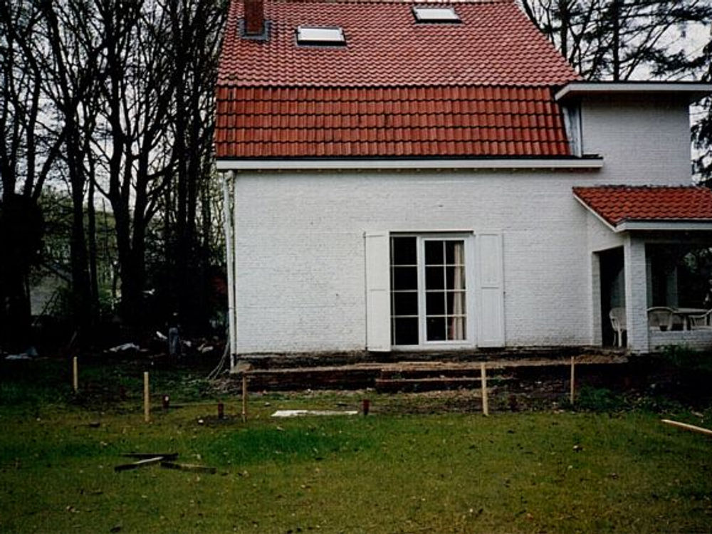 new deck at house Belgium