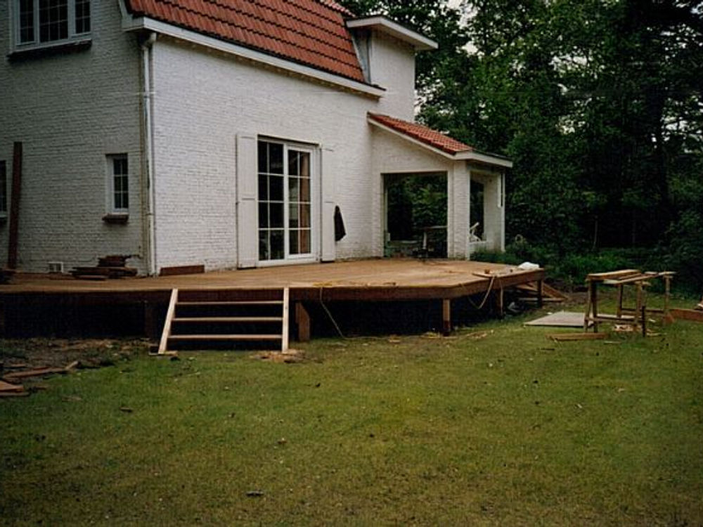 new deck at house Belgium