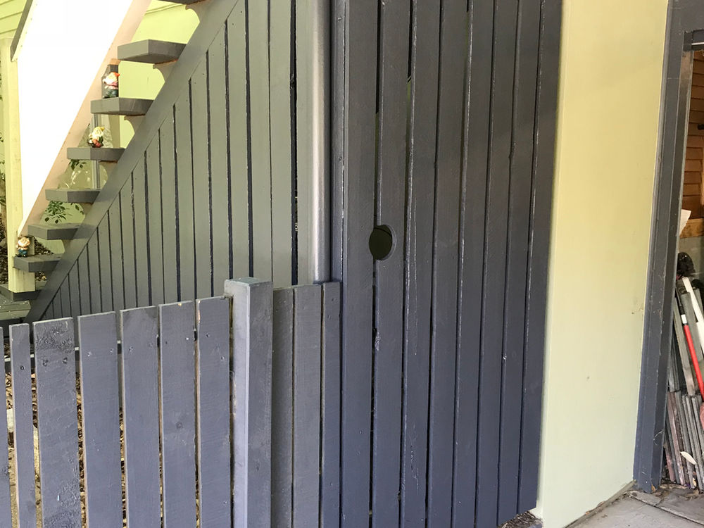 bike storage unit under stairs