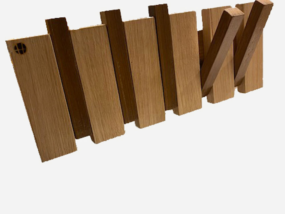 Unique timber coat/hat rack