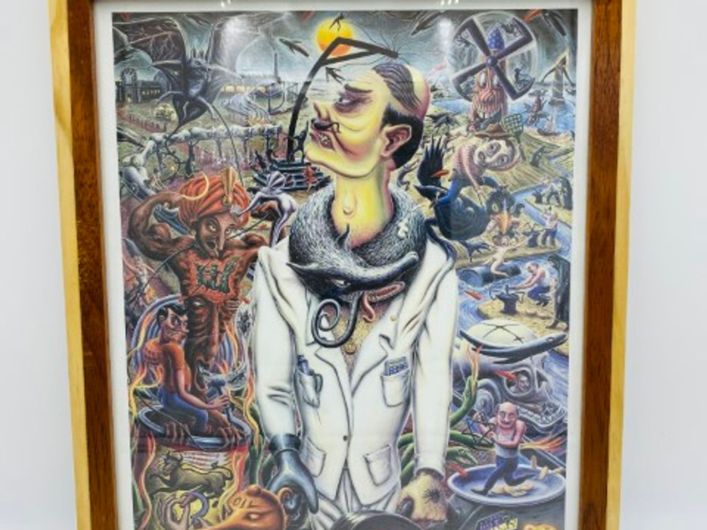 Framed poster of work by Frank Maieu