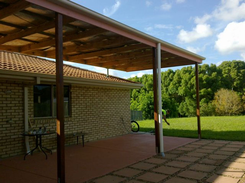 finished fly-over roof