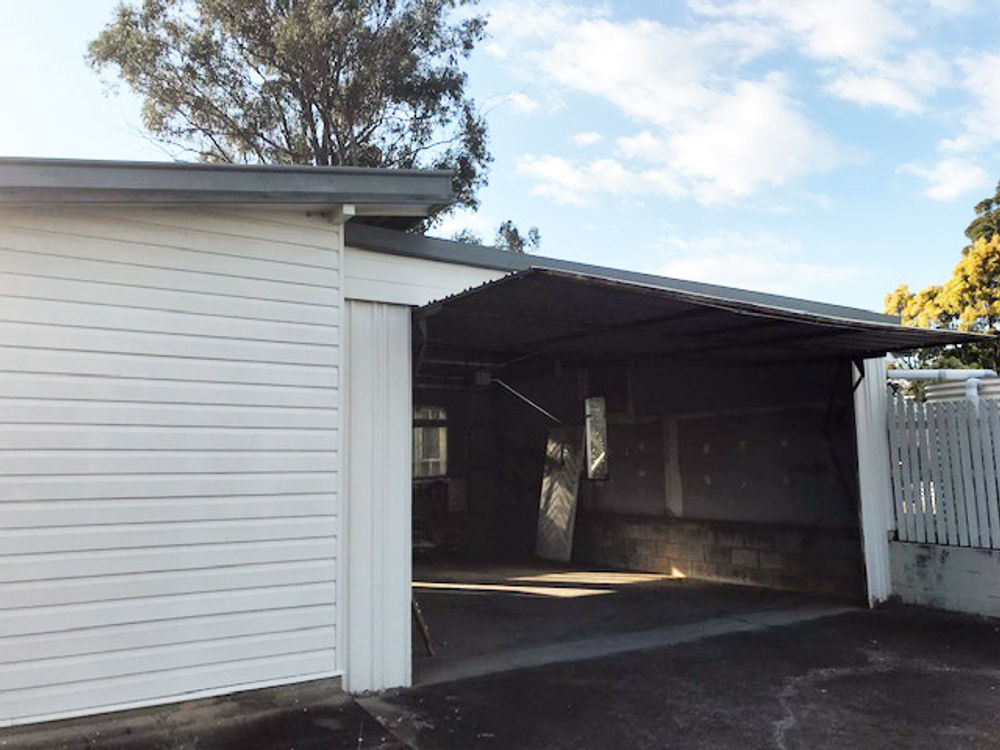1- Garage front before