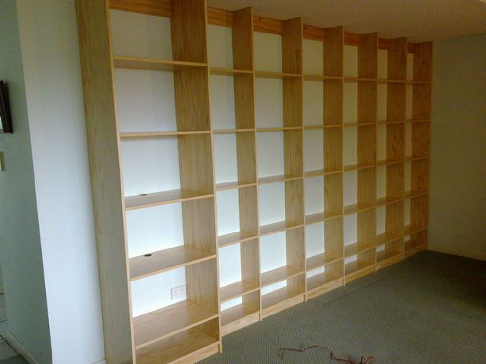 2- new wall unit built, The Gap