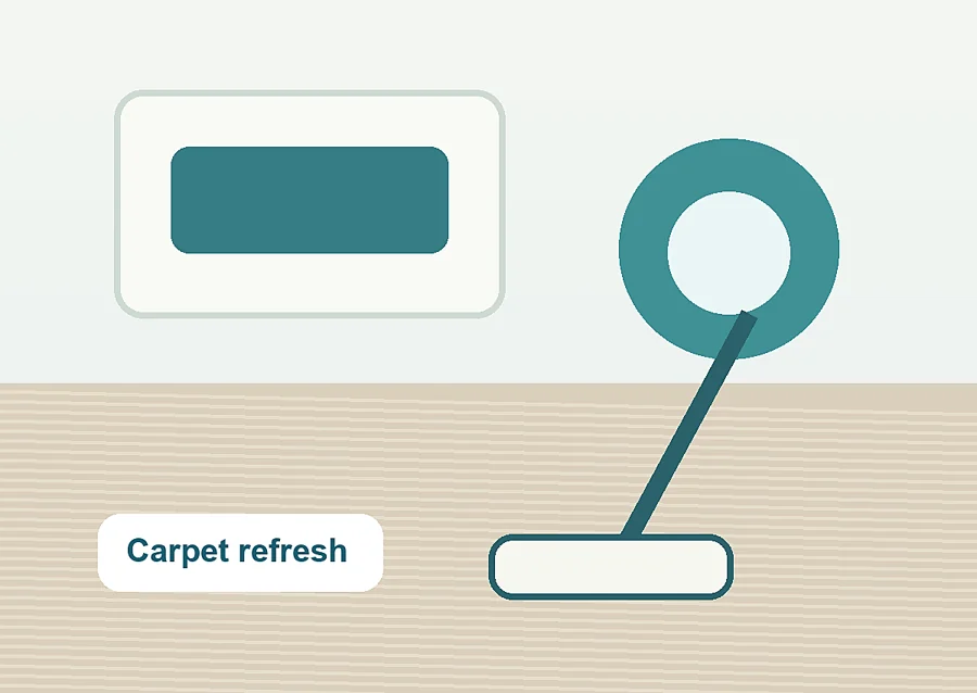 Illustrative carpet refresh detail