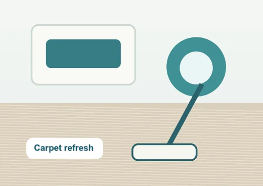 Illustrative carpet cleaning equipment detail