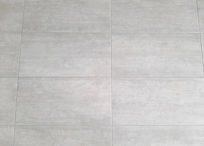 Tile and grout after cleaning