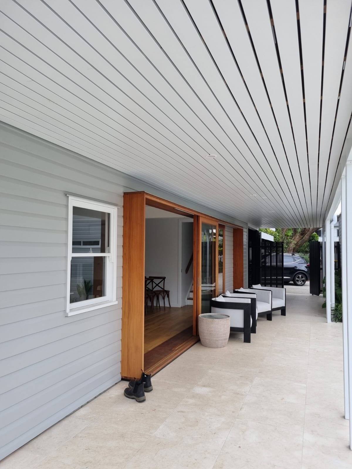 Verandah ceiling and trims
