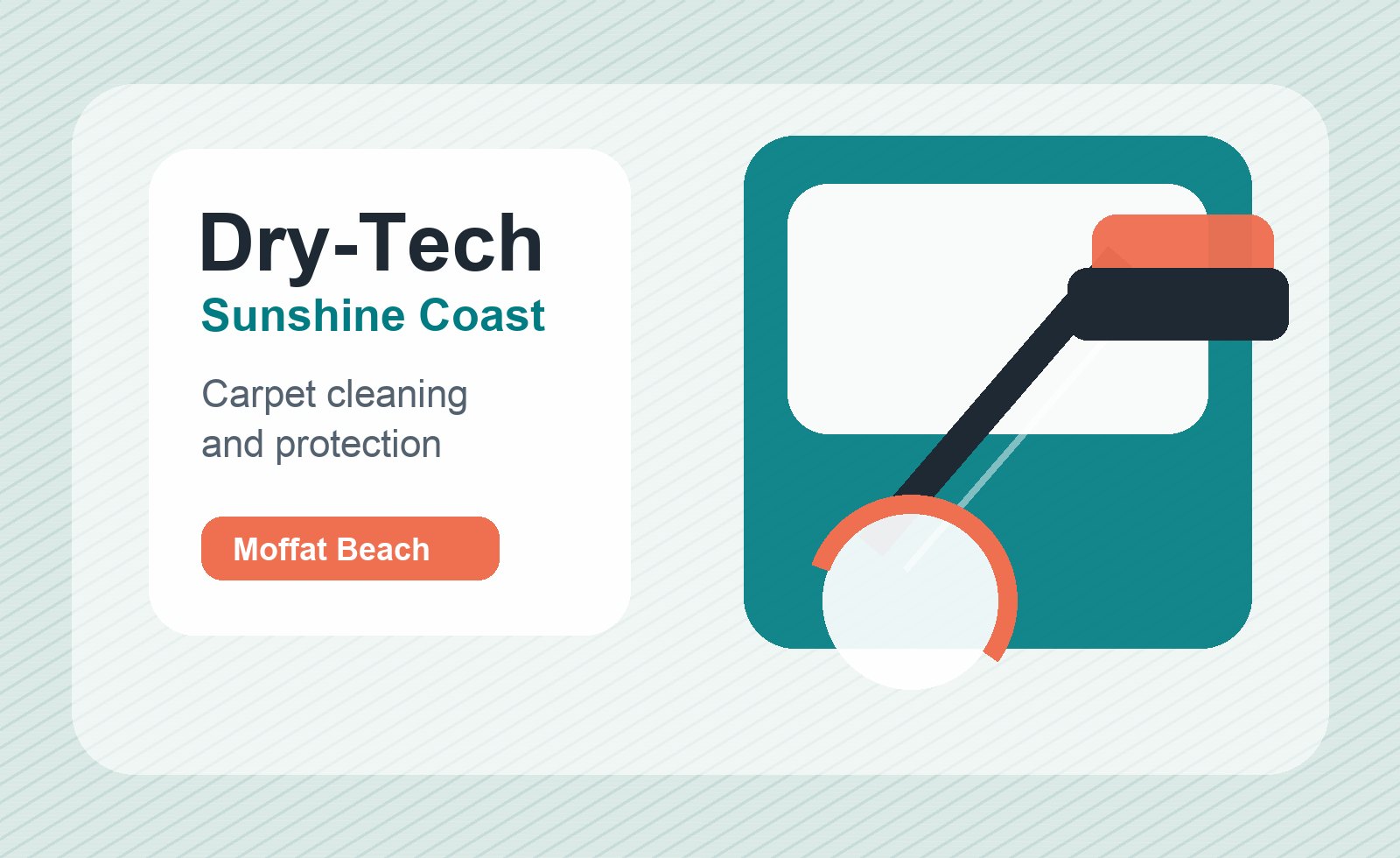 Carpet cleaning visual for Dry-Tech Sunshine Coast
