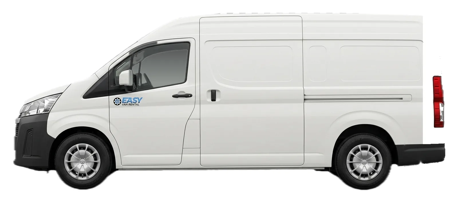 Easy Van Rental Toyota HiAce SLWB van side view