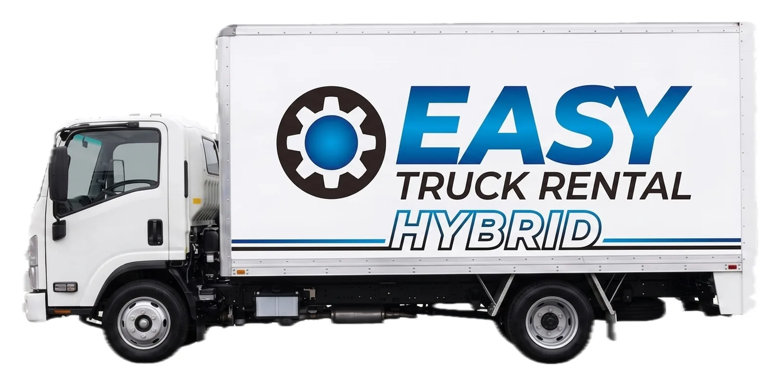 Easy Truck Rental Hino Hybrid 300 616 Pantech side view