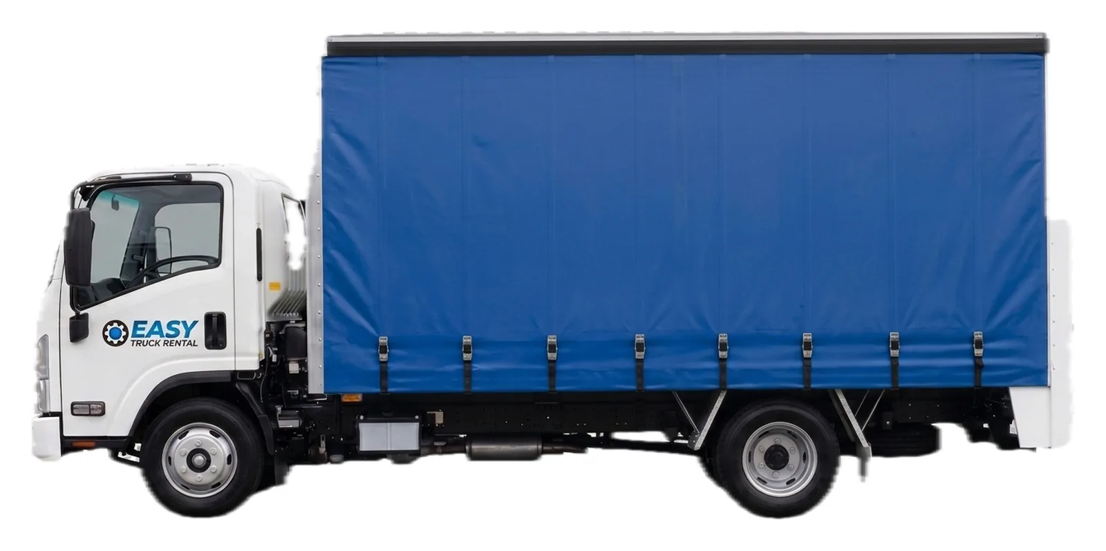 Easy Truck Rental Isuzu NNR 6-pallet curtainsider side view
