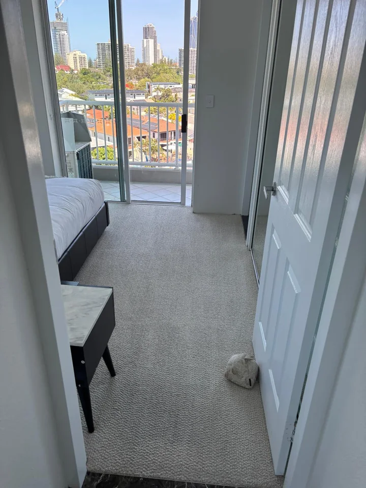 Office carpet after cleaning