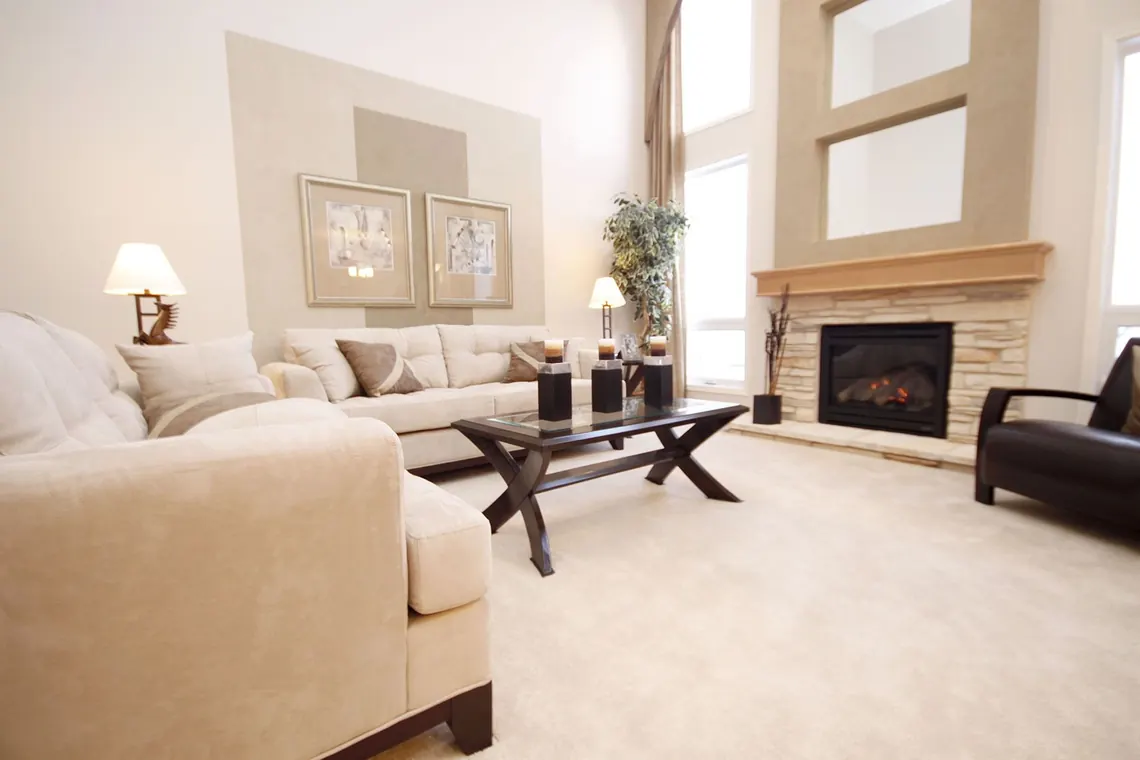 Clean interior serviced by Encore Carpet Professionals