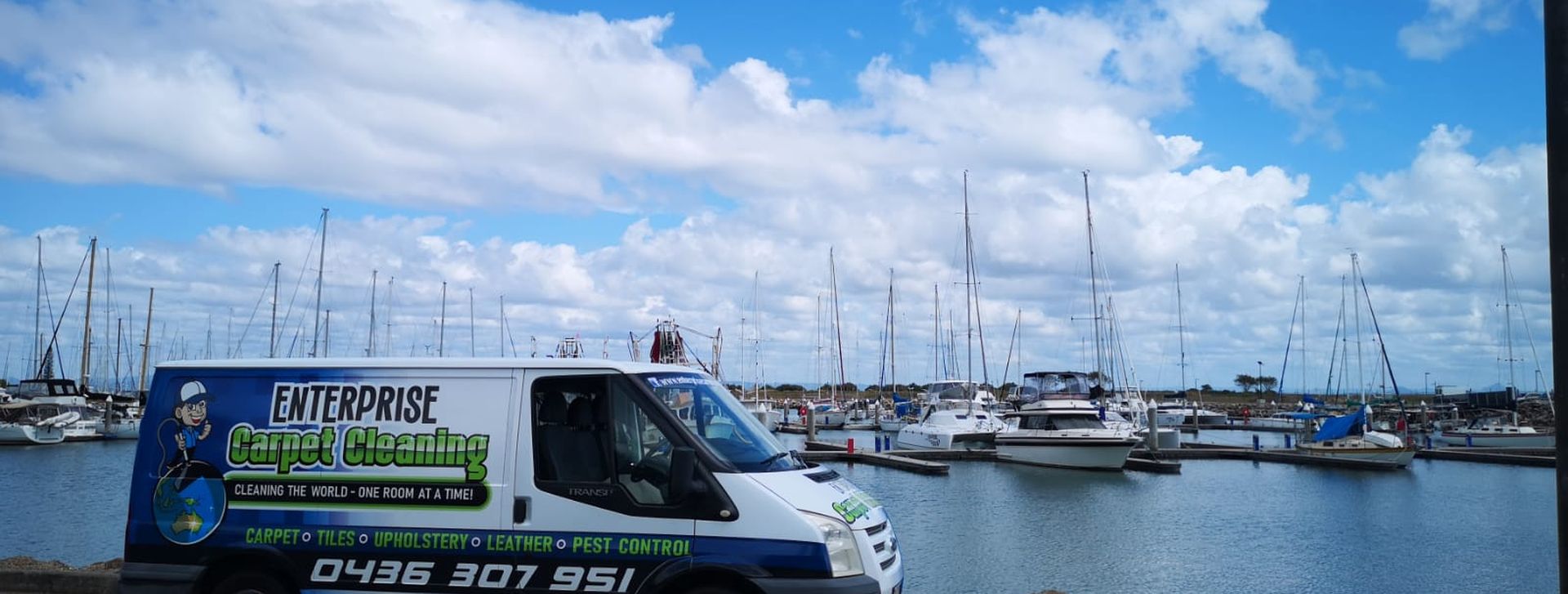 Enterprise Carpet Cleaning branded van serving the Moreton Bay region